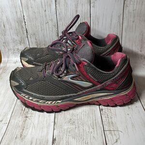 Brooks Glycerin 10‎ Women’s Pink Gray Running Shoes SMALL HOLE